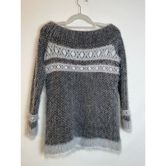 Anthropologie Sleeping on Snow Wool Blend Sweater - Size S - Off Shoulder, SOFT! - Picture 3 of 12